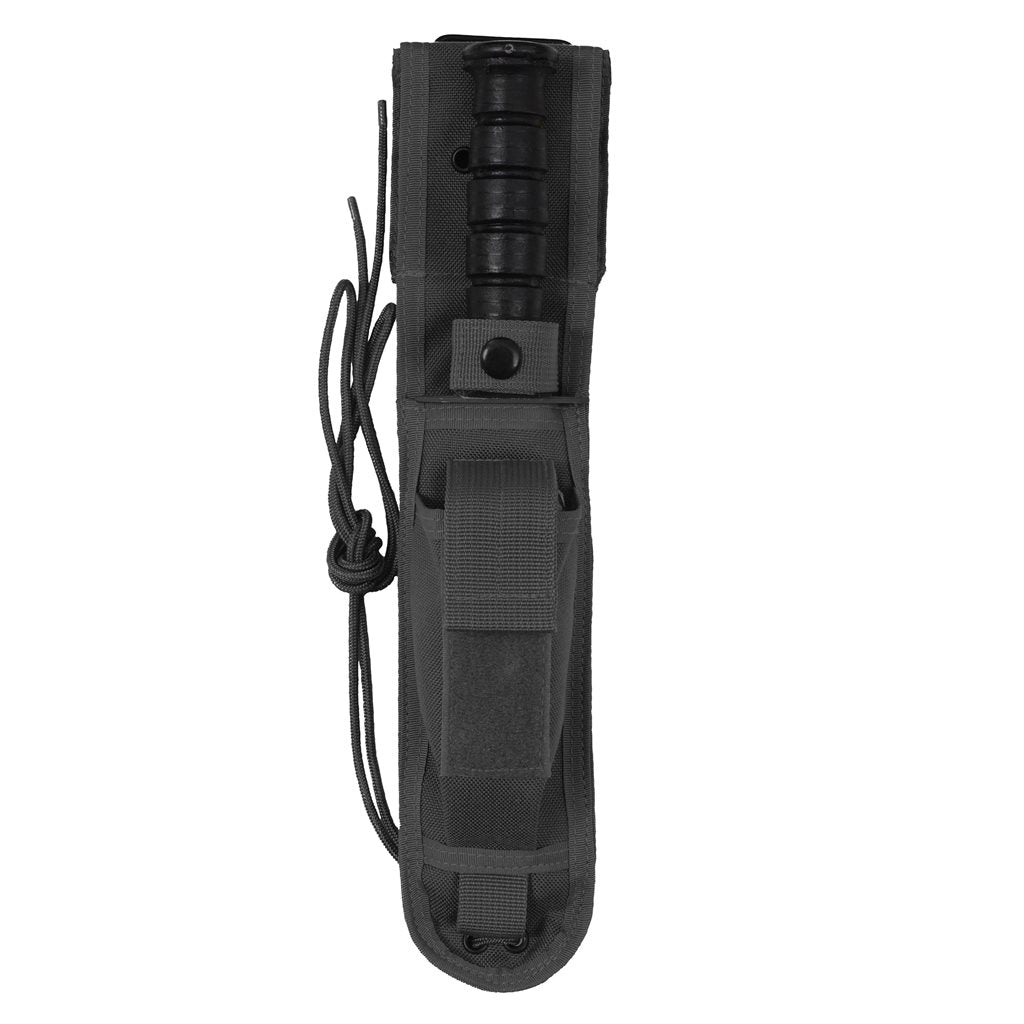 Funda negra para cuchillo de hoja fija 7" / 17,8 cm, con sujeción al cinturón