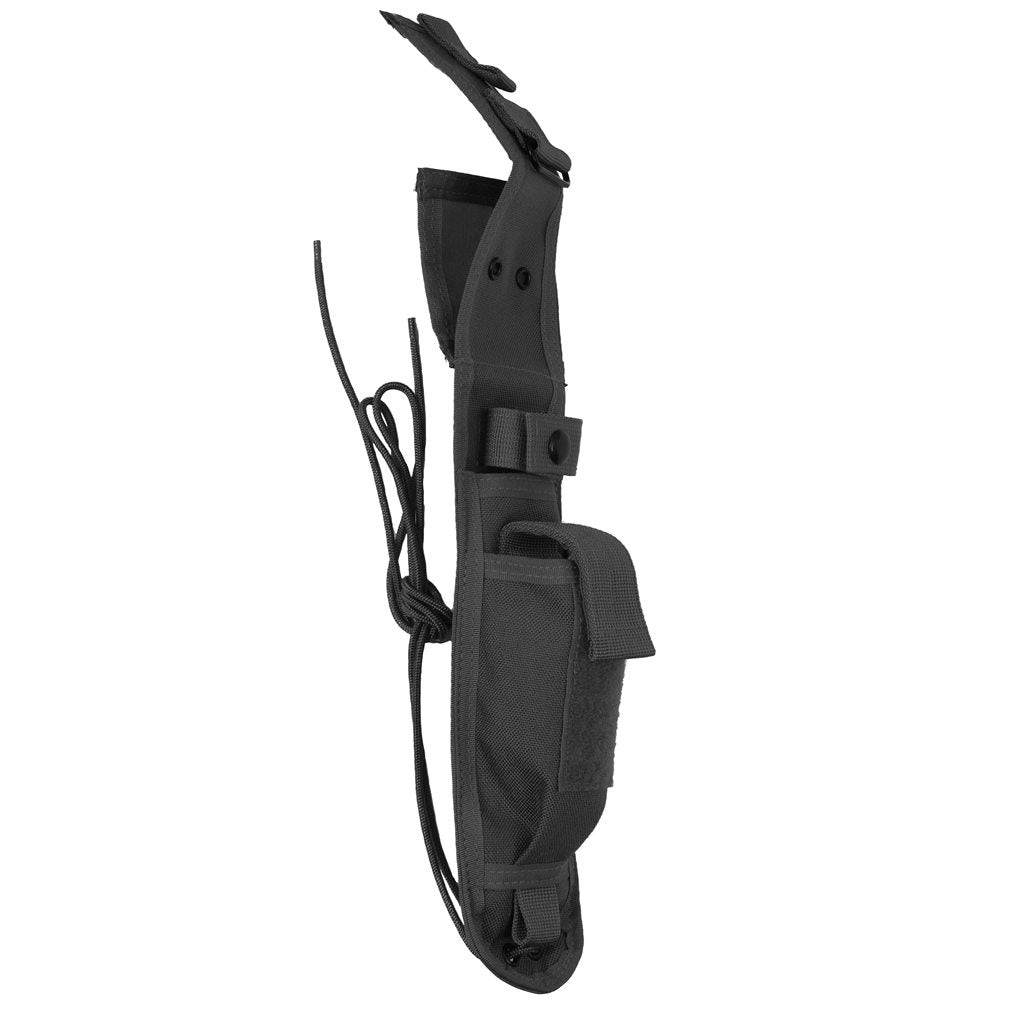 Funda negra para cuchillo de hoja fija 7" / 17,8 cm, con sujeción al cinturón