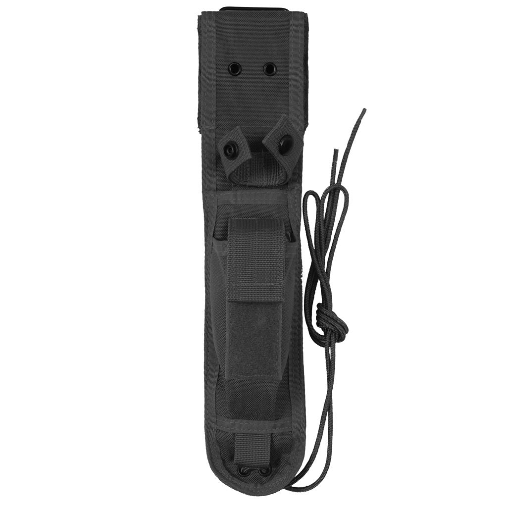 Funda negra para cuchillo de hoja fija 7" / 17,8 cm, con sujeción al cinturón