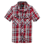 Camisa ROADSTAR manga corta de algodón, corte casual con botones y dos bolsillos en el pecho