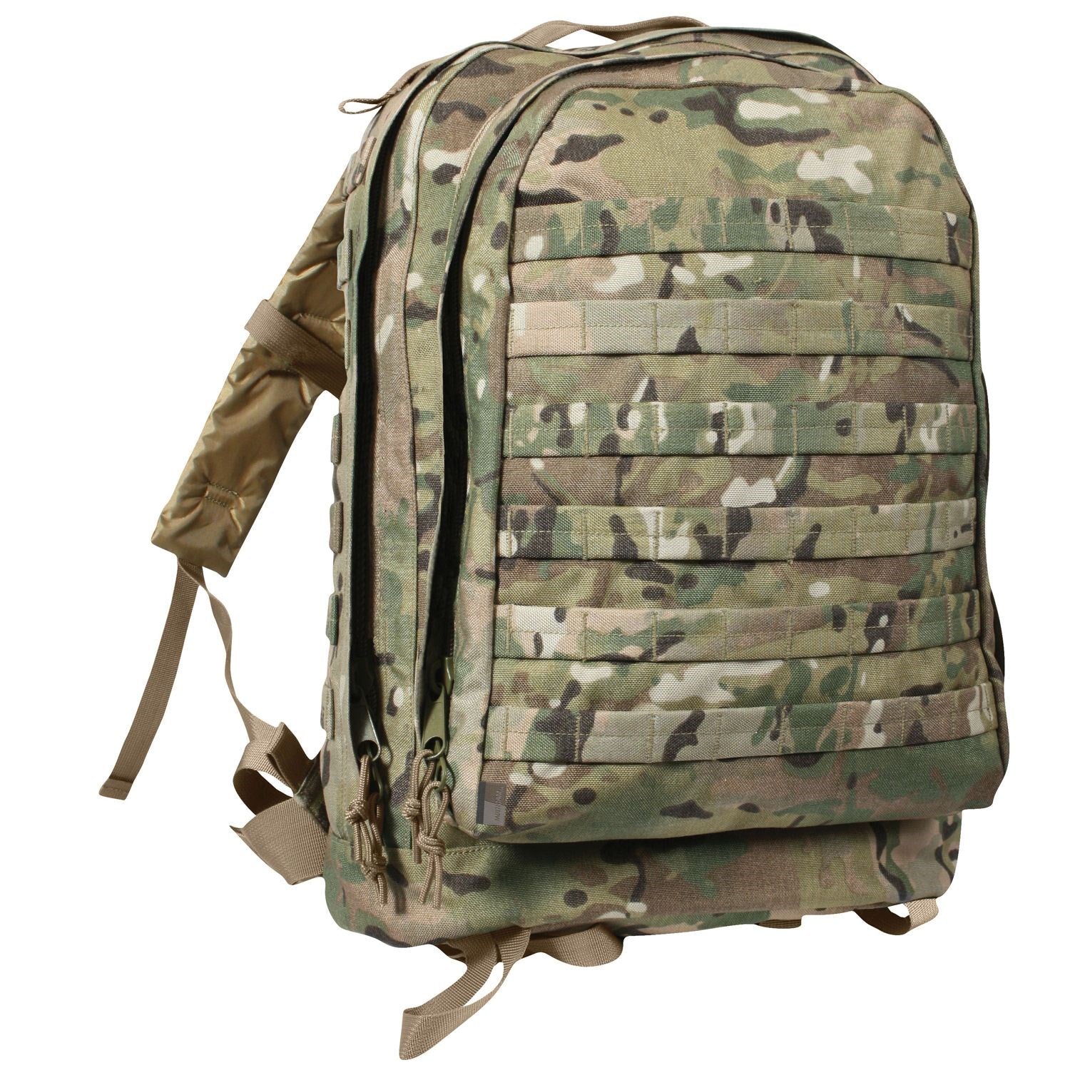 Mochila MOLLE II 3 días Assault con correas para sistema MOLLE, respaldo reforzado y material 600D poliéster