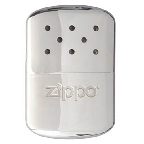 Calentador de gasolina ZIPPO DELUXE negro de bolsillo mostrado en la imagen