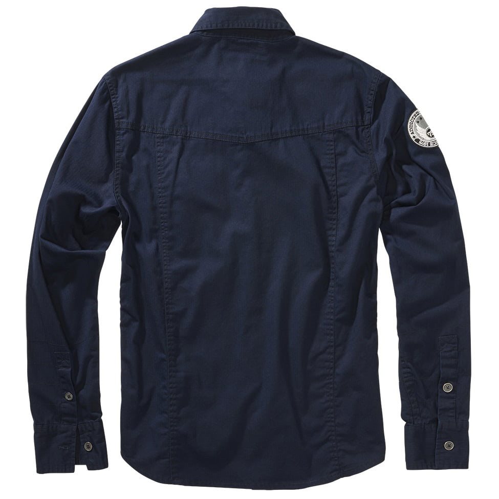 Camisa LUIS VAGE manga larga algodón lavado con dos bolsillos de pecho