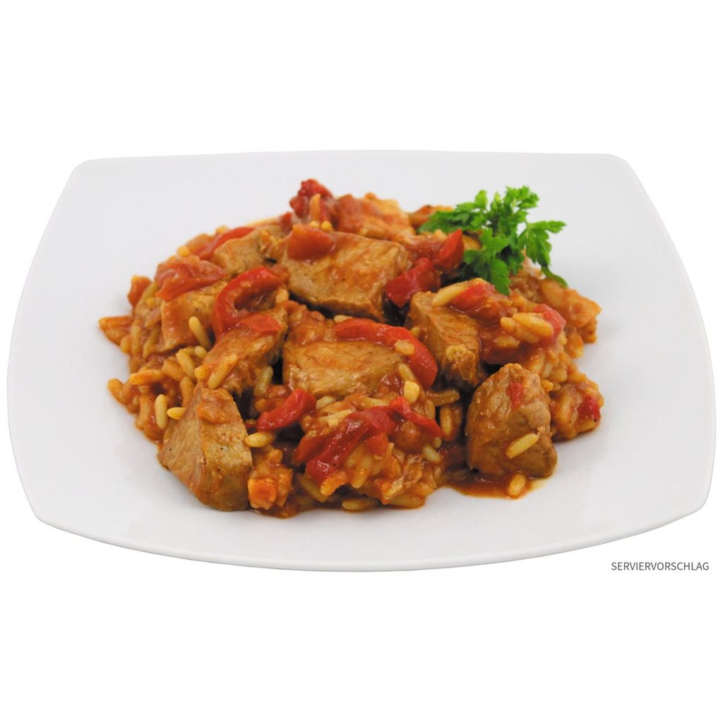 Carne al estilo serbio con arroz en lata 400 g