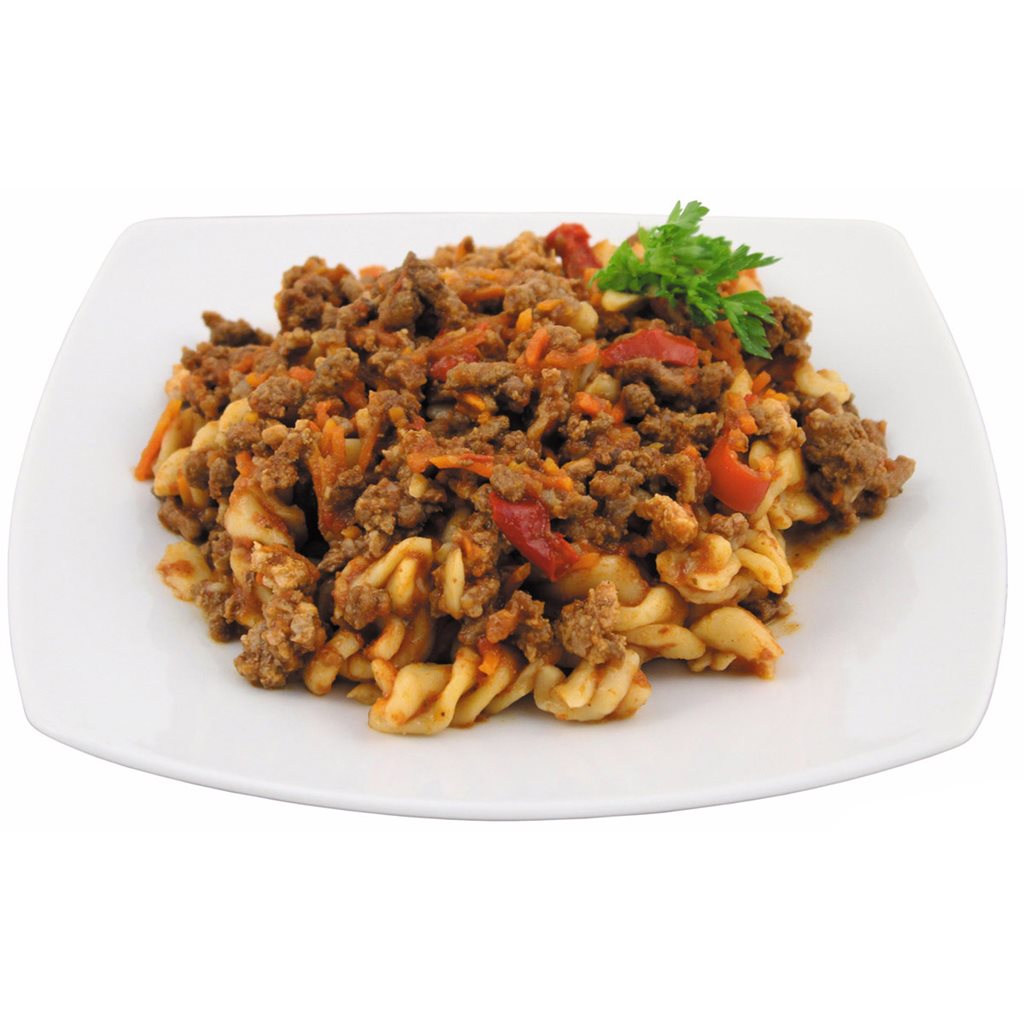 Pasta boloñesa en lata 400 g, artesanal, sin lactosa ni gluten