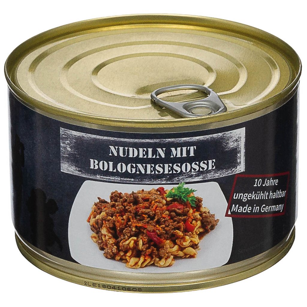 Pasta boloñesa en lata 400 g, artesanal, sin lactosa ni gluten