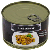 Currywurst en lata 400 g - salchicha al curry en salsa de tomate, sin lactosa