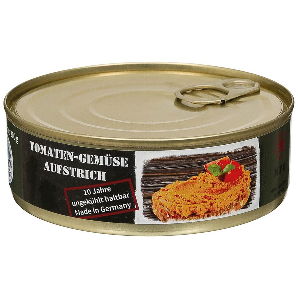 Lata de paté de tomate con verduras 200 g, hecho a mano en Alemania