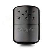 Calentador de gasolina ZIPPO DELUXE negro de bolsillo mostrado en la imagen