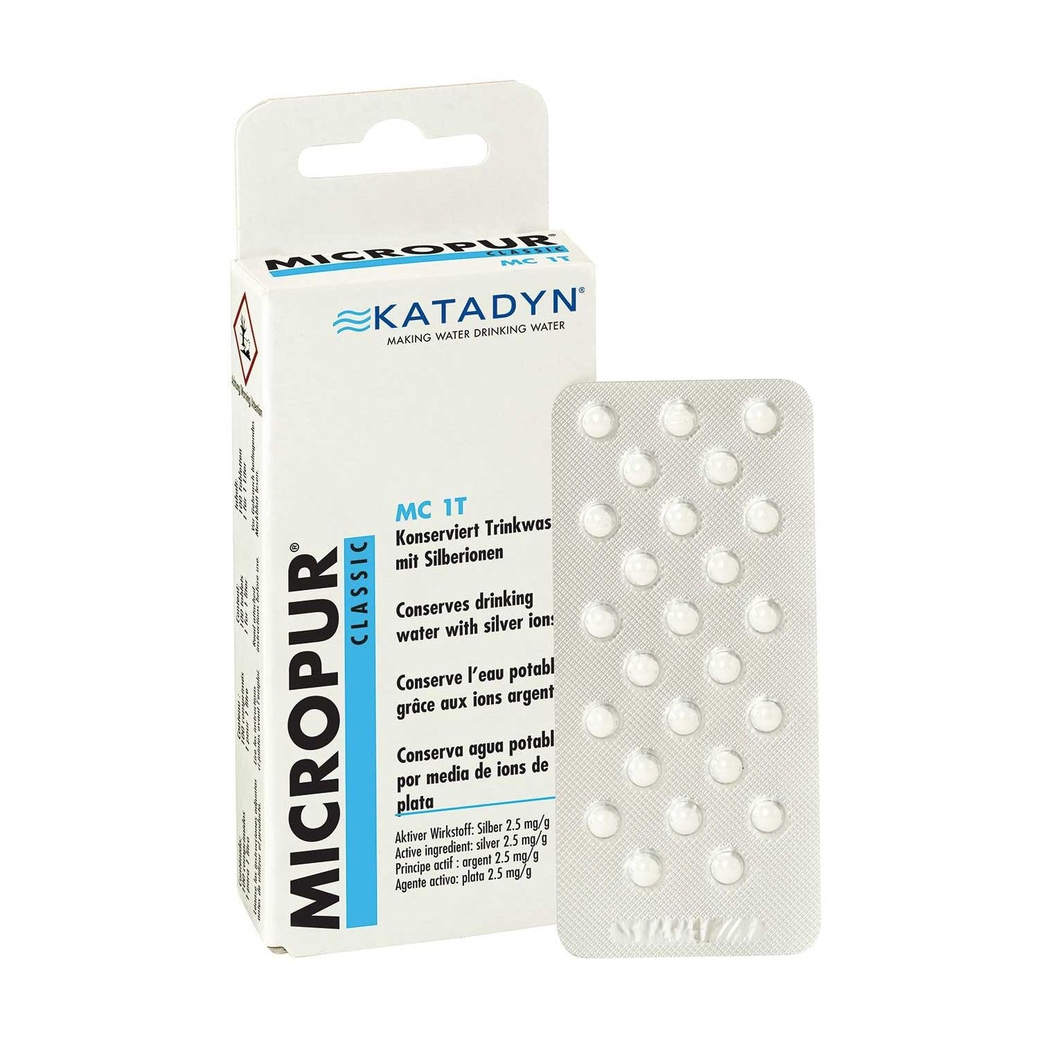 Tabletas Katadyn Micropur Classic MC 1T, 100 tabletas