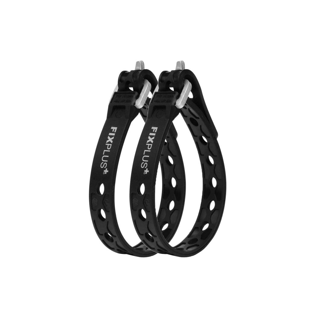 Correa de sujeción elástica FIXPLUS SLIM FIT 23 cm 2 unidades negro