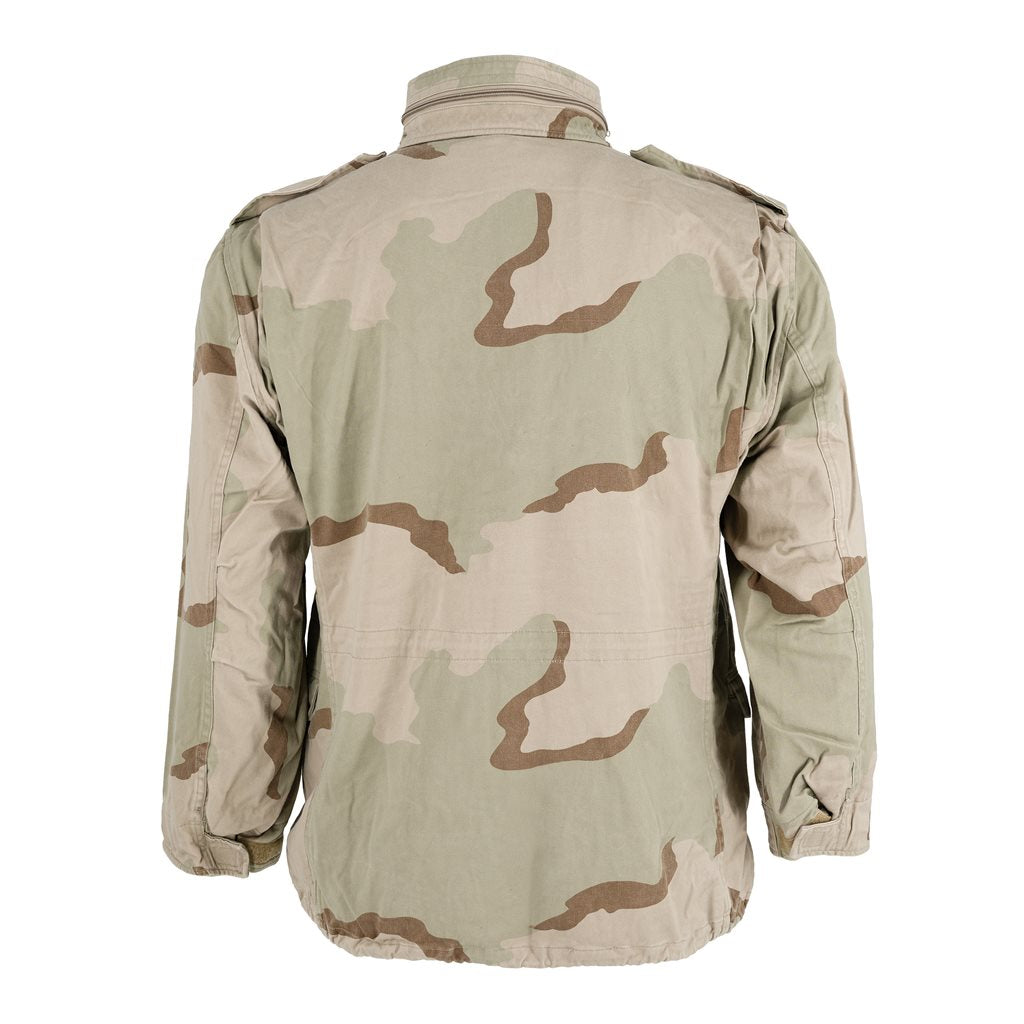 Chaqueta M65 usada, vista frontal, estilo parka militar