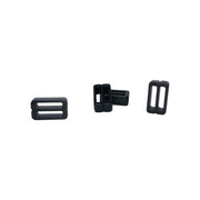 Anillas FIXPLUS SLIM FIT en plástico TR90, 17 x 10 x 6 mm, negro, pack de 4
