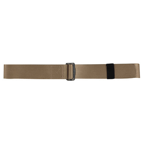 Cinturón BDU khaki de nylon 45 mm con hebilla metálica pasadora, talla 110 cm
