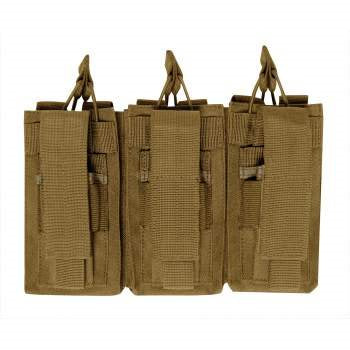 Funda KANGAROO para 3 cargadores AR/AK y 3 cargadores de pistola, color coyote