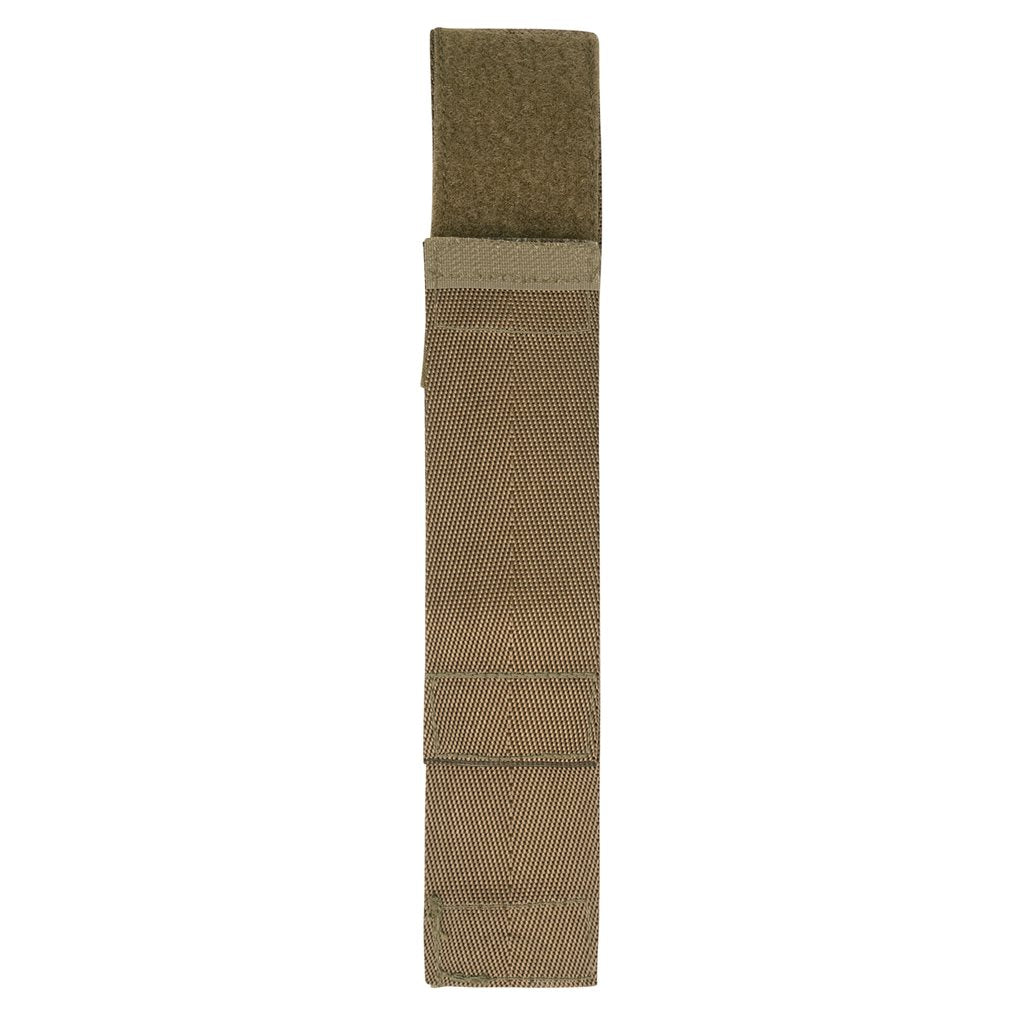 Correa COMMANDO de nylon coyote con solapa protectora y cierre de velcro