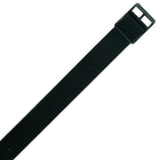 Correa de reloj MILITARY de nylon negra 18 mm x 25 cm