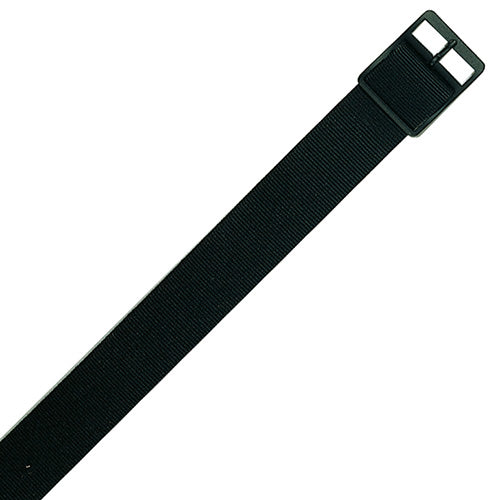 Correa de reloj MILITARY de nylon negra 18 mm x 25 cm