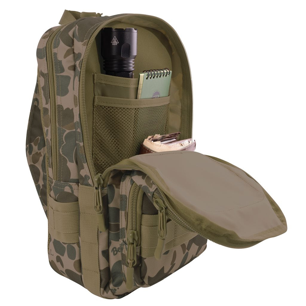 Mochila bandolera TACTICAL TRAVELER en poliéster 600D con revestimiento PVC
