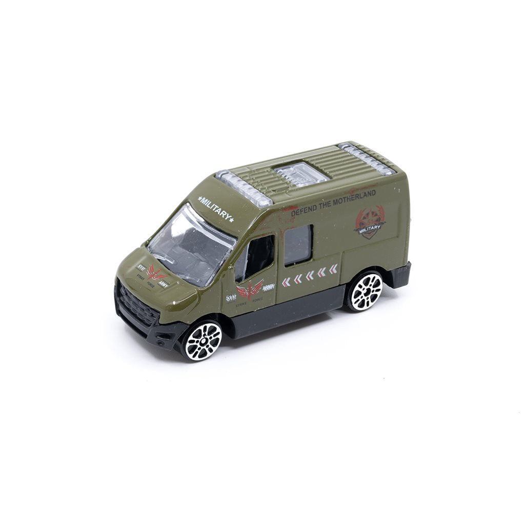 Modelo furgoneta Policía Militar juguete color verde