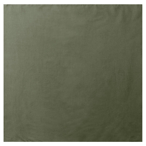 Pañuelo de algodón 55 x 55 cm color khaki con bordes rematados