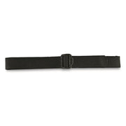 Cinturón negro de nylon con hebilla plástica y bolsillo oculto, ancho 44 mm