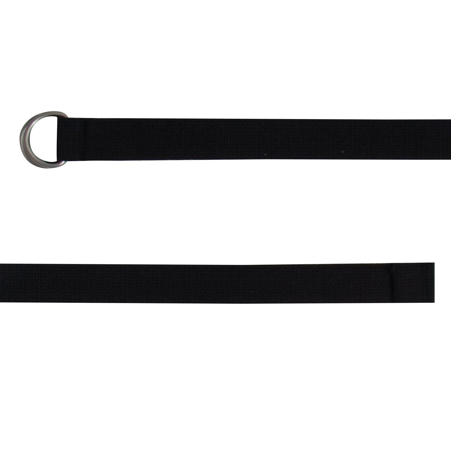 Cinturón MILITARY D-RING EXPEDITION negro, algodón, ancho 32 mm