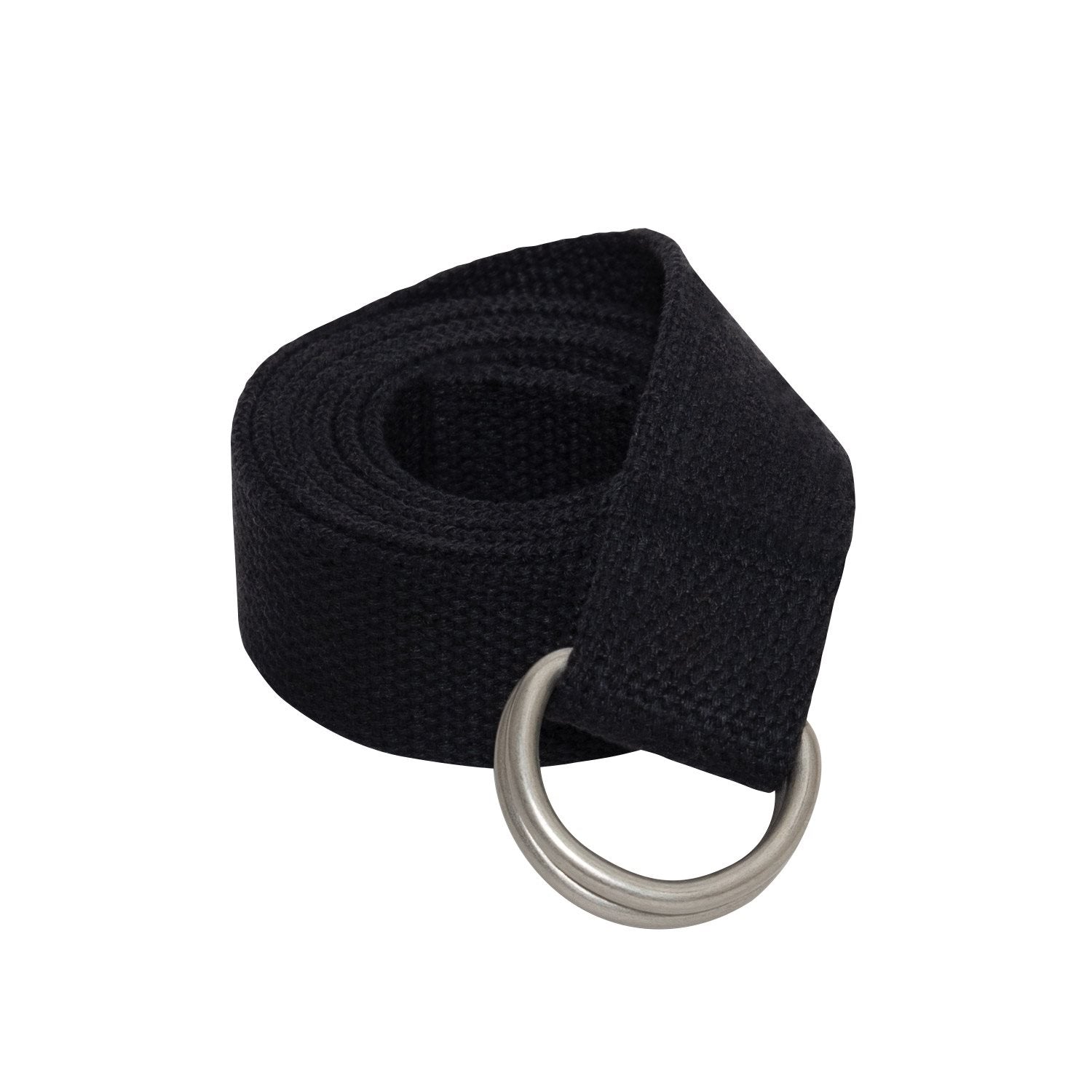 Cinturón MILITARY D-RING EXPEDITION negro, algodón, ancho 32 mm