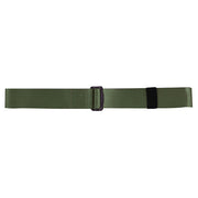 Cinturón BDU verde de nylon con hebilla metálica pasante, 135 cm