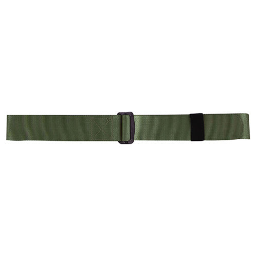 Cinturón BDU khaki de nylon 45 mm con hebilla metálica pasadora, talla 110 cm