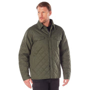 Chaqueta acolchada DIAMOND QUILT de algodón verde