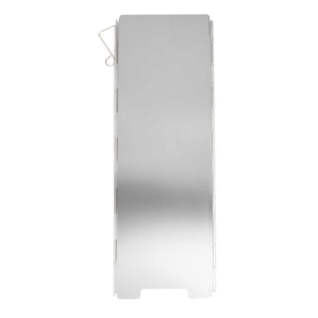 Pantalla cortavientos de aluminio para hornillos, 12 láminas, longitud aprox. 98 cm, peso 310 g