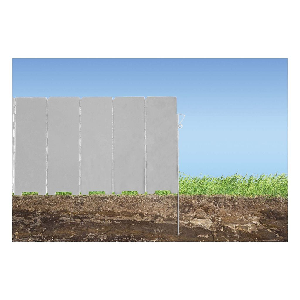 Pantalla cortavientos de aluminio para hornillos, 12 láminas, longitud aprox. 98 cm, peso 310 g