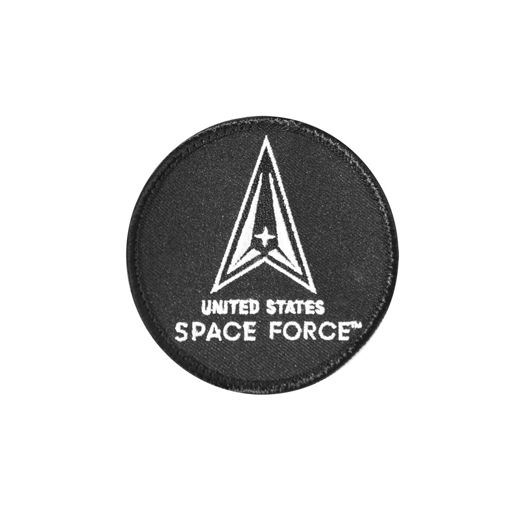 Parche velcro US Space Explorer Ø 8,3 cm con símbolo Delta Space Force y texto United States Space Force