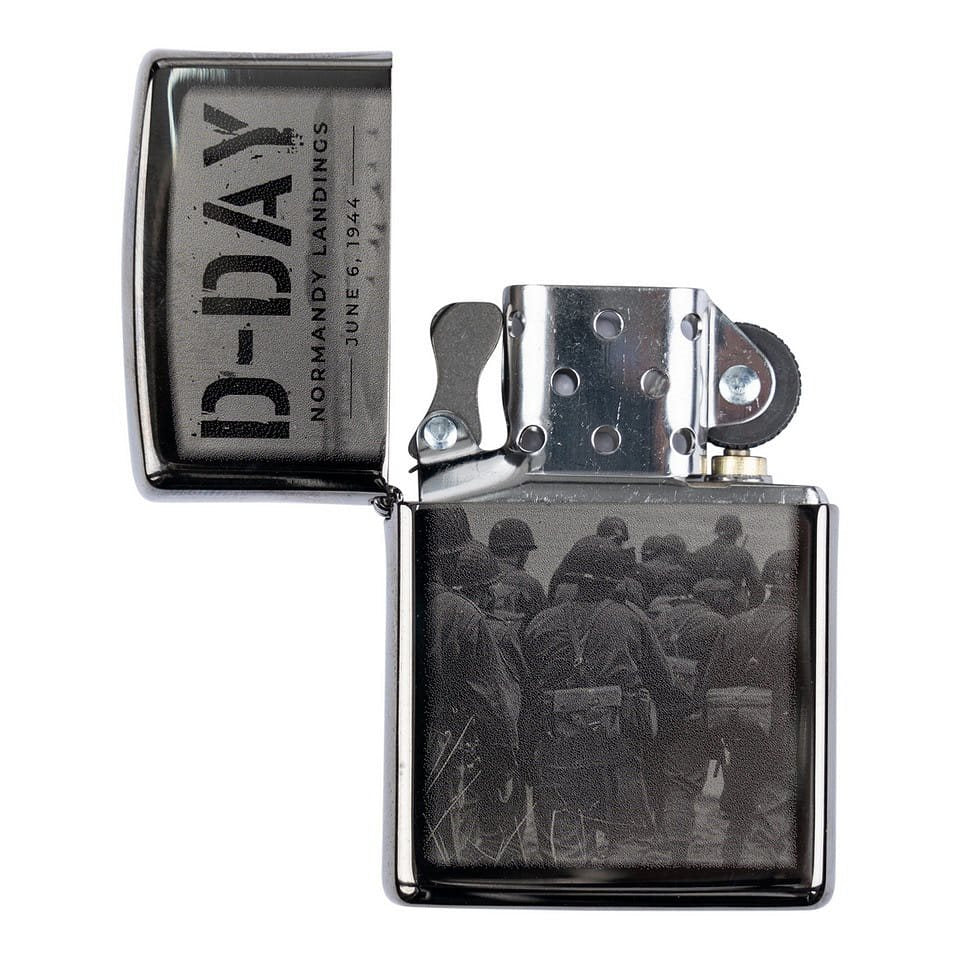 Encendedor ZIPPO D-DAY Normandy de gasolina conmemorativo del Desembarco de Normandía