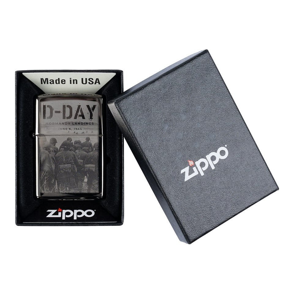 Encendedor ZIPPO D-DAY Normandy de gasolina conmemorativo del Desembarco de Normandía
