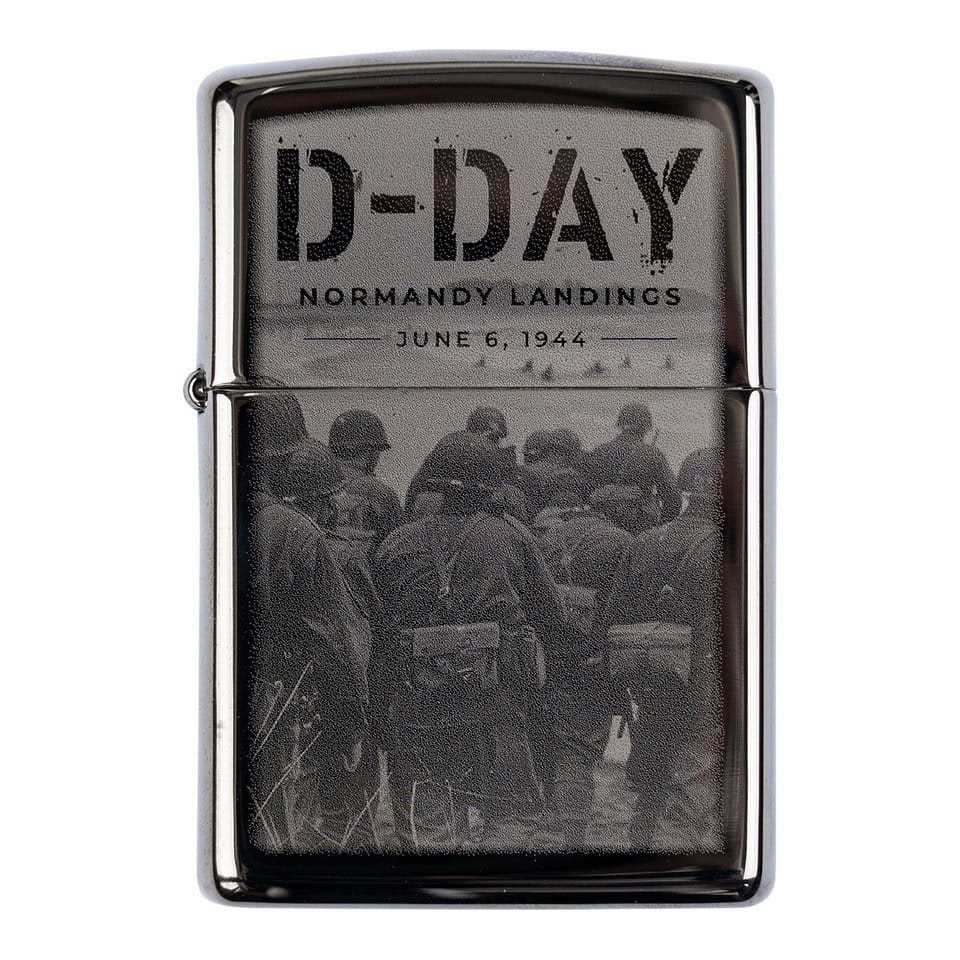 Encendedor ZIPPO D-DAY Normandy de gasolina conmemorativo del Desembarco de Normandía