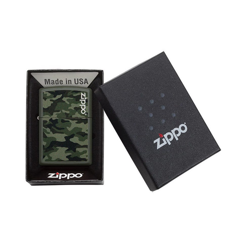 Encendedor ZIPPO camuflado en caja de regalo