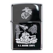 Encendedor ZIPPO US Marine Corps a gasolina, resistente al viento y acabado metálico