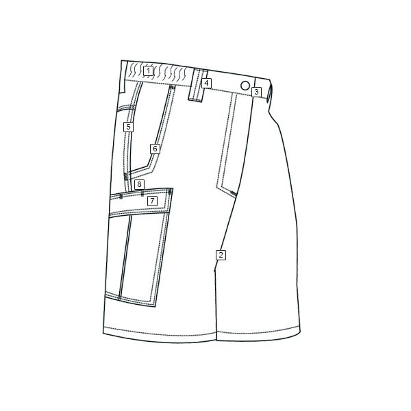 Pantalones cortos tácticos 24-7 Simply Tactical Cargo en negro