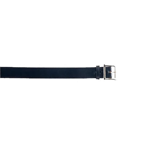 Cinturón de cuero GARRISON negro 45 mm con hebilla metálica niquelada