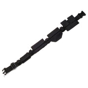 Cinturón táctico SWAT DELUXE de nylon negro con cuatro bolsillos independientes