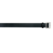 Cinturón de cuero negro para uniforme 3 cm con hebilla metálica niquelada - imagen del producto