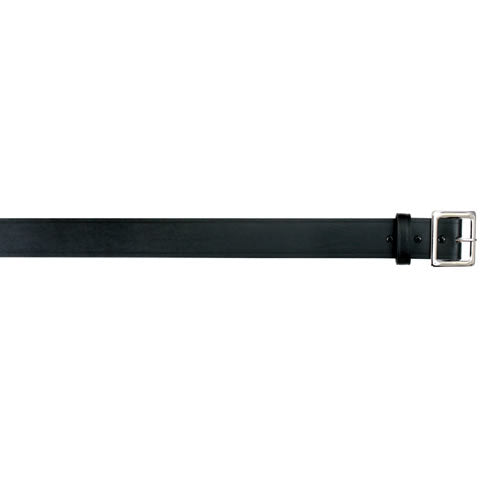 Cinturón de cuero negro para uniforme 3 cm con hebilla metálica niquelada - imagen del producto