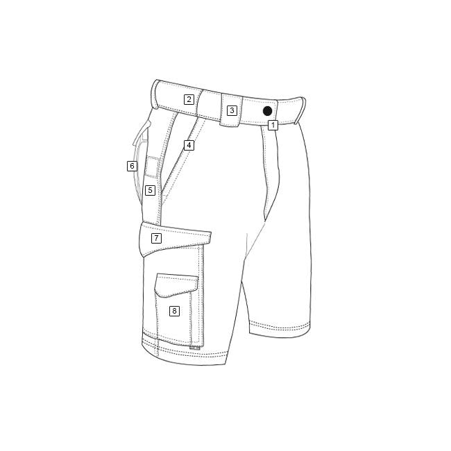 Pantalones cortos tácticos 24-7 9" rip-stop verdes TRU-SPEC