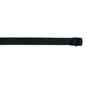 Cinturón de algodón negro con hebilla metálica negra, ancho 32 mm, talla 135