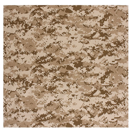Pañuelo 68 x 68 cm JUMBO DIGITAL DESERT impreso en una cara, 100% algodón