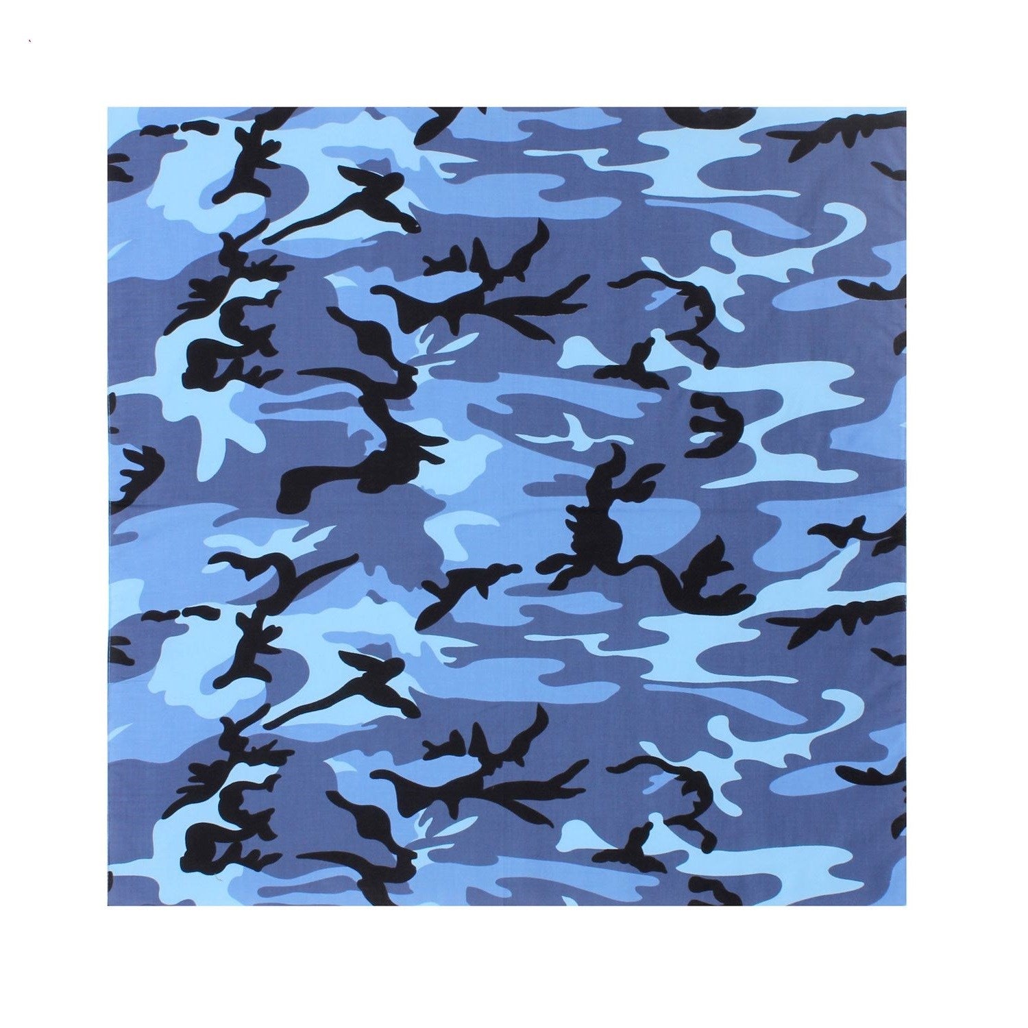 Pañuelo JUMBO 68 x 68 cm camuflaje cielo azul