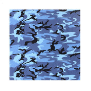 Pañuelo JUMBO 68 x 68 cm camuflaje cielo azul