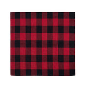 Pañuelo JUMBO a cuadros rojo y negro 68 x 68 cm, 100% algodón